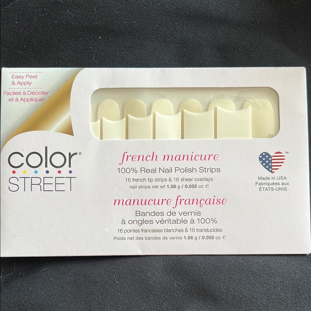 Color Street French Manicure Nail Polish Strips - Cream